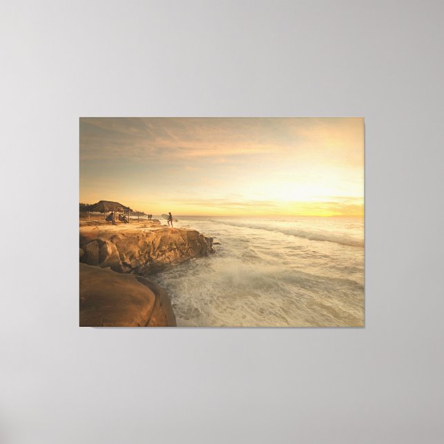 La Jolla Windansea Sunset 54x40 Extra Große Leinwa Leinwanddruck (Vorderseite)