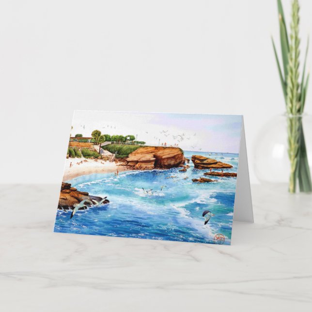 LA- JOLLAbucht, LA JOLLA, KALIFORNIEN Karte (Vorderseite)