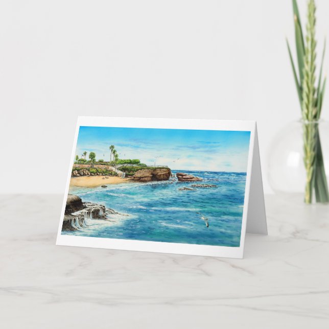 LA- JOLLAbucht, LA JOLLA, KALIFORNIEN Karte (Vorderseite)