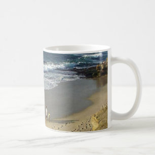 La- Jollabucht-Ozean-Strand-Sand-Wellen Tasse