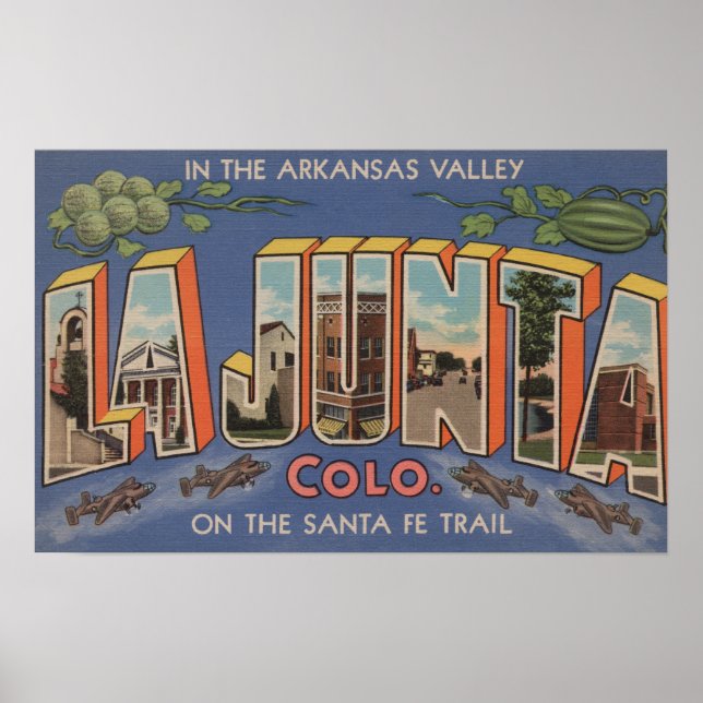 La Junta, Colorado - Große Buchstabenszenen 2 Poster (Vorne)