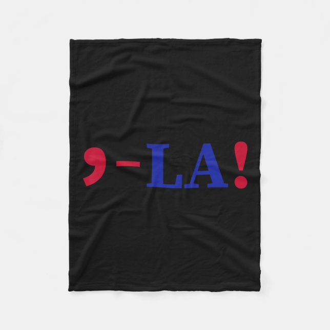 La Kamala Harris für Präsident 2024 Funny Kamala U Fleecedecke (Vorderseite)