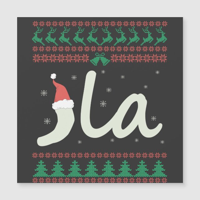 La Kamala Harris Ugly Christmas Sweater-Wahl Magnetkarte (Vorderseite)