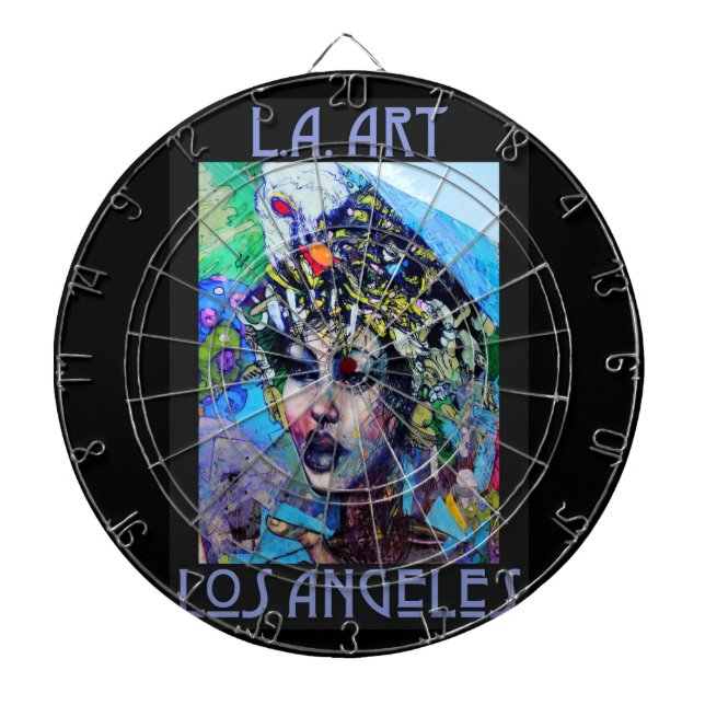 LA-Kunst-Dartboard Dartscheibe (vorne)