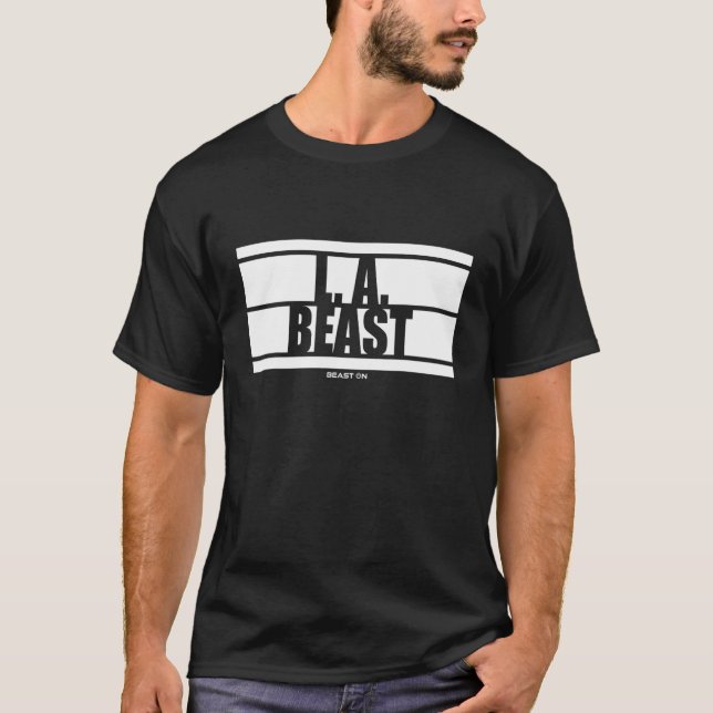 LA L A Beast Athlete Bodybuilding Gains Gym Fitne T-Shirt (Vorderseite)