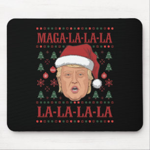 La La La Donald Trump Potus 47 Ugly Weihnachten 2 Mousepad