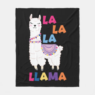 La La La La Llama - Funny Sing Llama Fleecedecke
