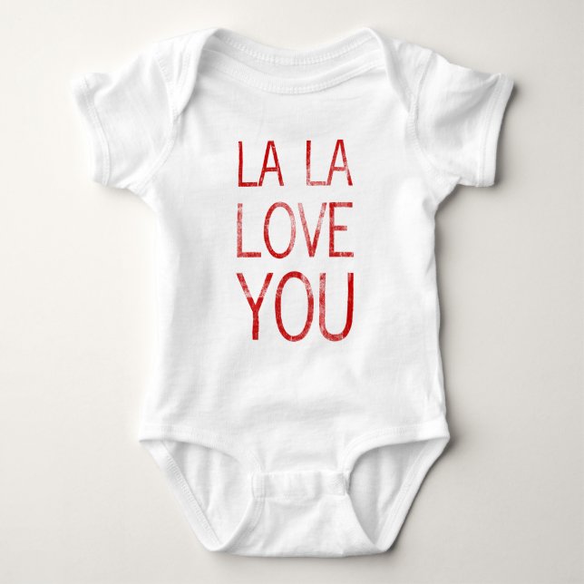 LA LA LIEBE DICH BABY STRAMPLER (Vorderseite)