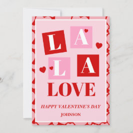 La La Love Couple Valentine’s Day Card Feiertagskarte