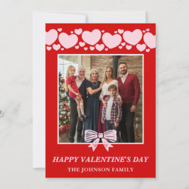 La La Love Family Valentine’s Day Photo Card Feiertagskarte