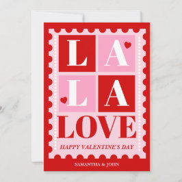 La La Love Funny Valentine’s Day Card Feiertagskarte