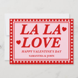 La La Love Valentine’s Day Romantic Card Feiertagskarte