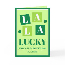 La La Lucky St. Patrick’s Day Karte
