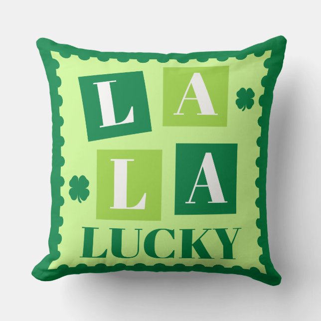 La La Lucky St. Patrick’s Day Kissen (Vorderseite)