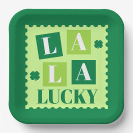 La La Lucky St. Patrick’s Day Pappteller