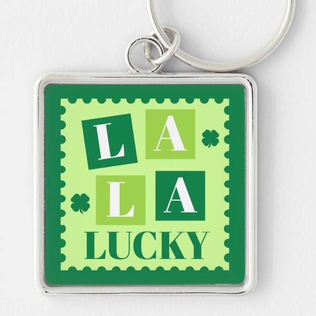 La La Lucky St. Patrick’s Day  Schlüsselanhänger (Vorne)