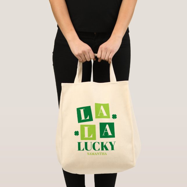 La La Lucky St. Patrick’s Day Tragetasche (Vorderseite (Produkt))