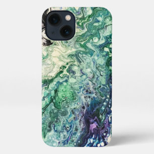 La Laguna malt aquamarin Schwarz iPhone 13 Hülle