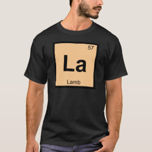 La - Lamm Chemie Periodensystem Symbol T-Shirt