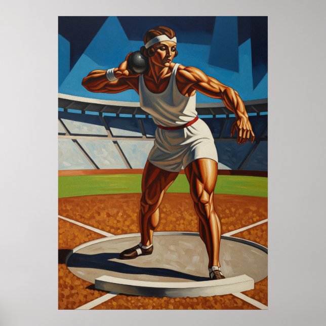 LA LANCEUSE DE POIDS (Der Shot Putter) Poster (Vorne)