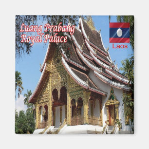 LA-Laos-Luang Prabang-buddhistischer Tempel König Magnet