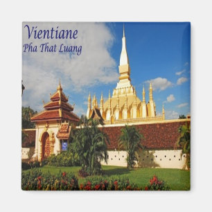 LA - Laos - Vientiane - Pha That Luang Magnet