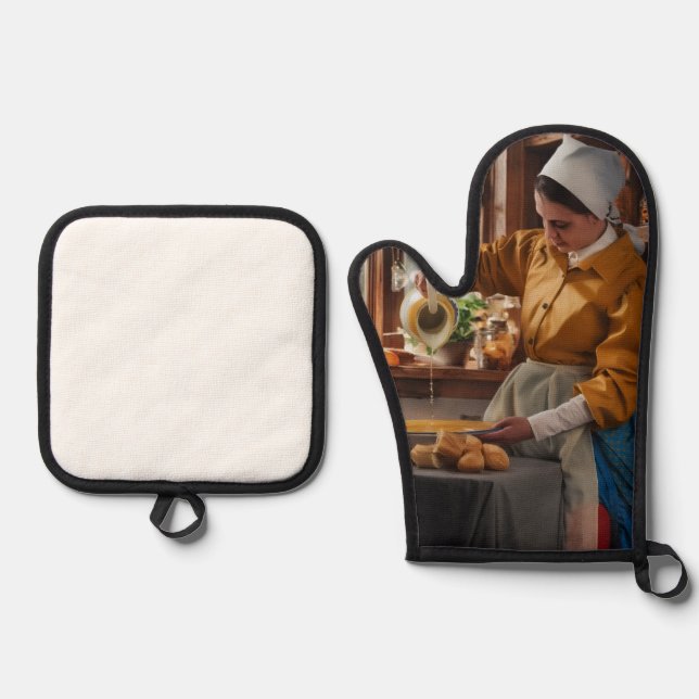 la lechera de santomera ofenhandschuh & Topflappen-Set (Vorderseite)