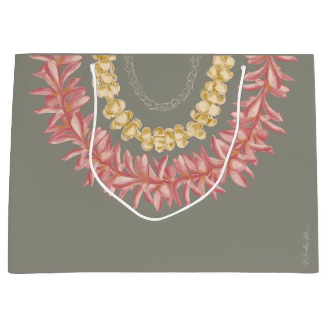 La Lei von Wander mit Aloha Große Geschenktüte (Vorderseite)