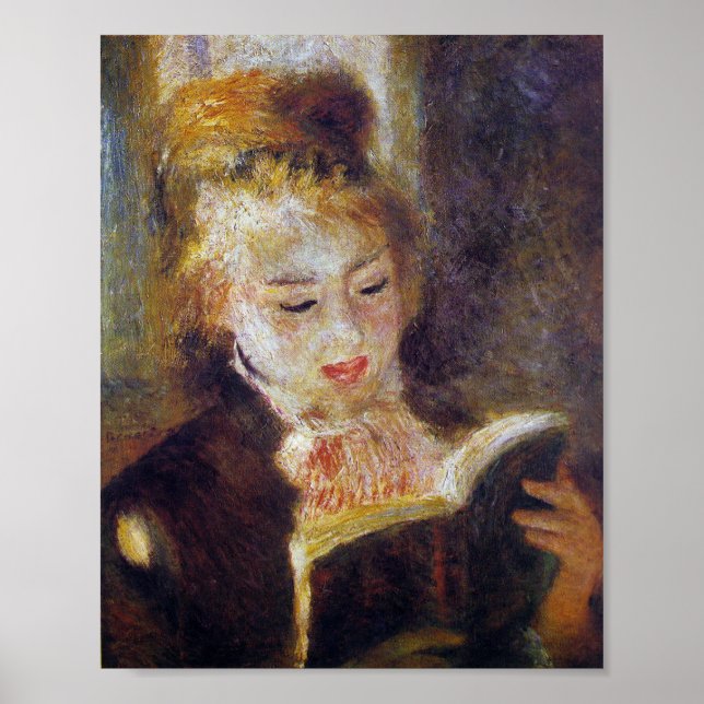 La Liseuse (The Reader) - Pierre Auguste Renoir Poster (Vorne)