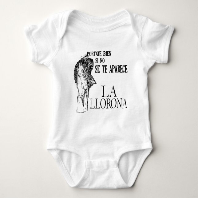 La Llorona Spanisch Baby Strampler (Vorderseite)