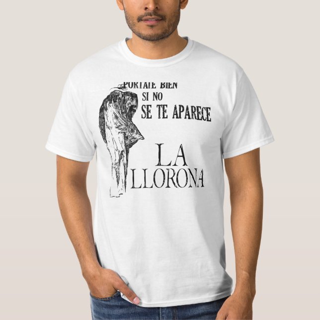 La Llorona Spanisch-Shirt T-Shirt (Vorderseite)