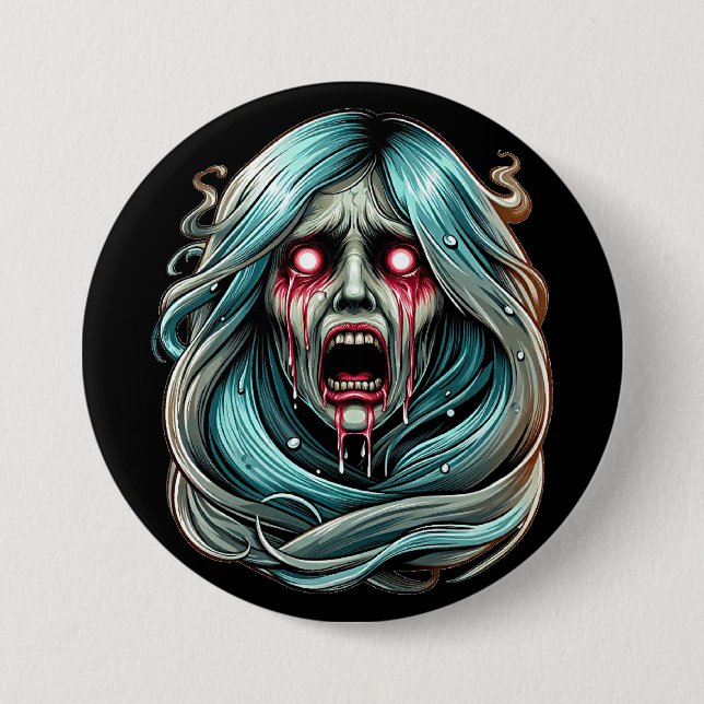 La Llorona weinend Geist mexikanische Folklore Button (Vorderseite)