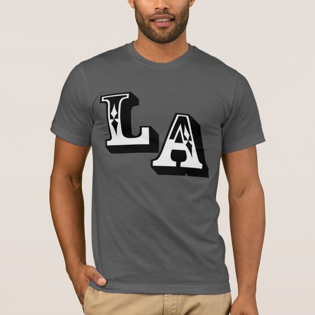 ・°_§LA Logo Stilvolle Bella Leinwand Basic T-Shirt (Vorderseite)