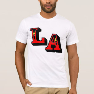 ・°_§LA Logo Stilvolle Bella Leinwand Basic T-Shirt