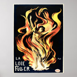 LA LOIE FULLER American Acress Dancer Altes Theate Poster