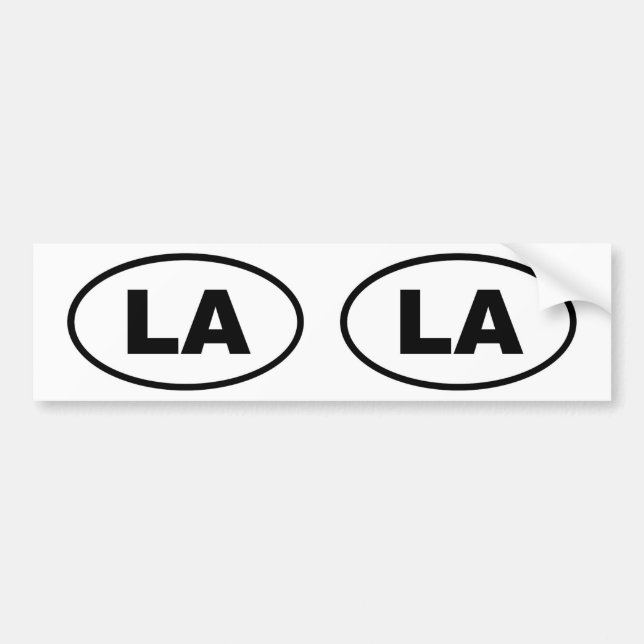 LA Los Angeles Autoaufkleber (Vorne)