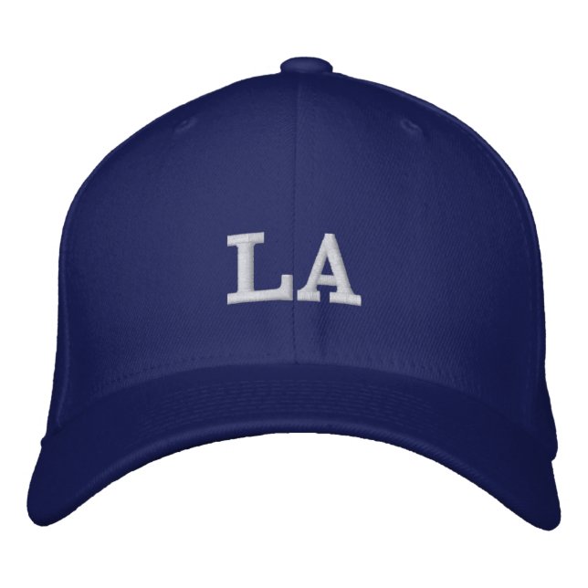 LA Los Angeles Bestickte Baseballkappe (Vorderseite)