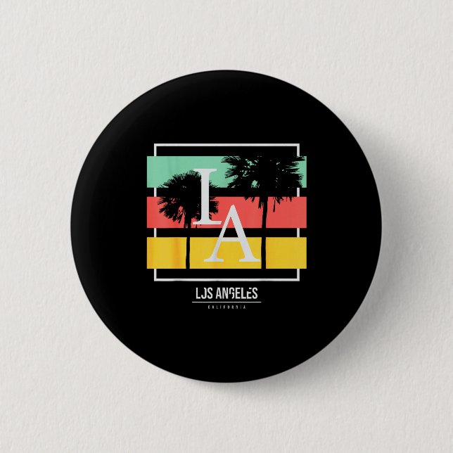 La Los Angeles California  Button (Vorderseite)