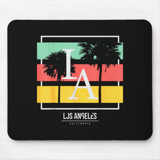 La Los Angeles California  Mousepad (Vorne)