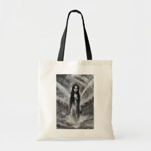 La Luna Dark Angel Fairy Goth Frau Original Kunst Tragetasche