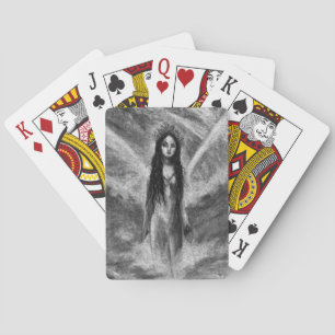 La Luna Dark Angel Fairy Woman Goth Fantasy Art Spielkarten