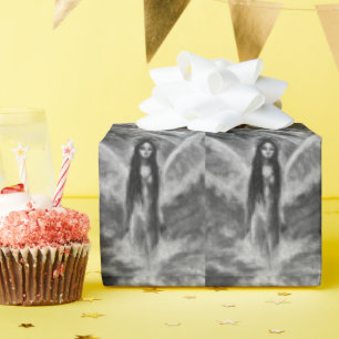 La Luna Dunkler Engel Feenfrau Goth Fantasy Kunst Geschenkpapier