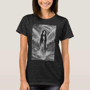 La Luna Dunkler Engel Feenfrau Goth Fantasy Kunst T-Shirt