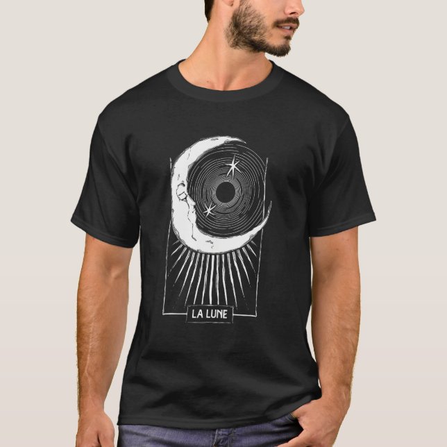 La Lune Das Tarot des Mondes Cards Männer Frauen T-Shirt (Vorderseite)