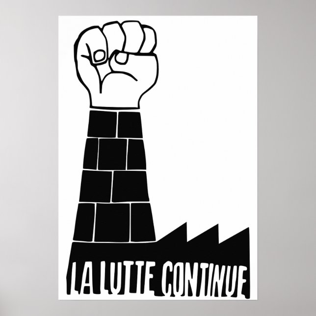 La lutte continue poster (Vorne)