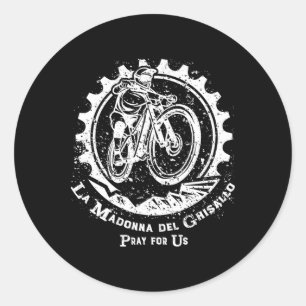 La Madonna Del Ghisallo Mountainbike-Schutzpatroni Runder Aufkleber