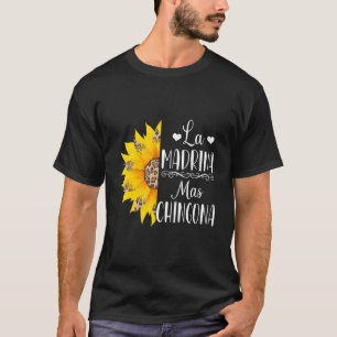 La Madrina Mas Chingona Spanische Godmutter Leopar T-Shirt