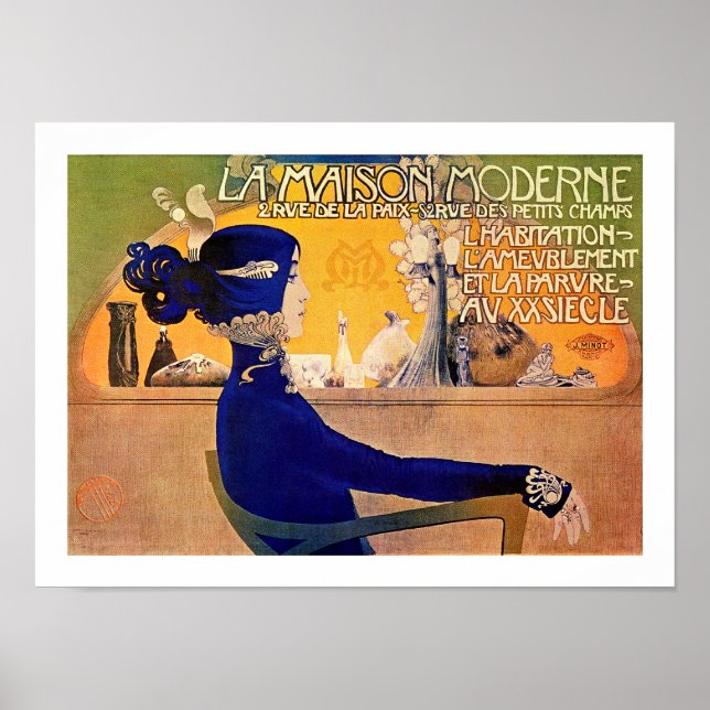 La Maison Moderne - Jugendstil Druck von M. Orazi Poster (Vorne)