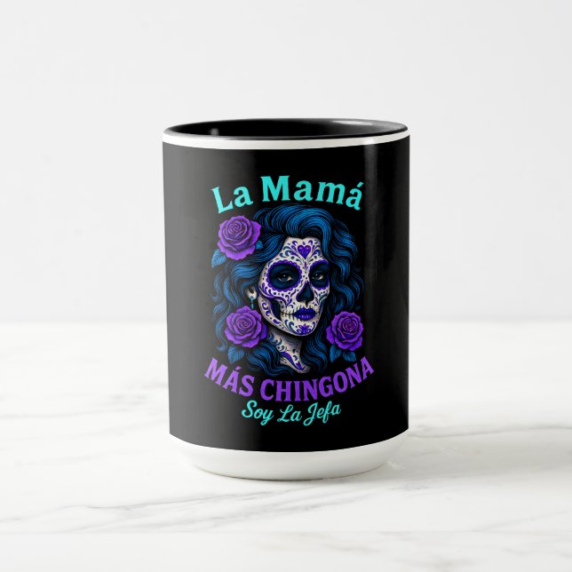 La Mamá Más Chingona Funny Spanish Mama Tasse (Zentrum)