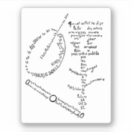 La Mandoline, l'oeillet et le bambou, Apollinaire Aufkleber